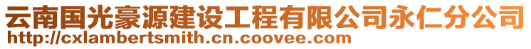 云南國光豪源建設工程有限公司永仁分公司