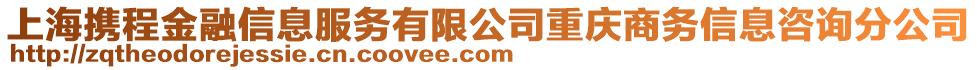 上海攜程金融信息服務有限公司重慶商務信息咨詢分公司