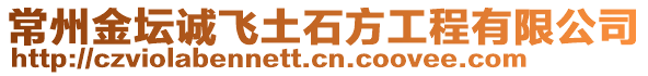 常州金壇誠飛土石方工程有限公司
