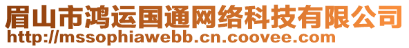 眉山市鴻運(yùn)國(guó)通網(wǎng)絡(luò)科技有限公司