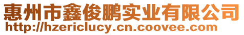 惠州市鑫俊鵬實(shí)業(yè)有限公司