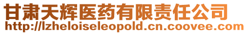 甘肅天輝醫(yī)藥有限責(zé)任公司