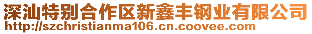 深汕特別合作區(qū)新鑫豐鋼業(yè)有限公司