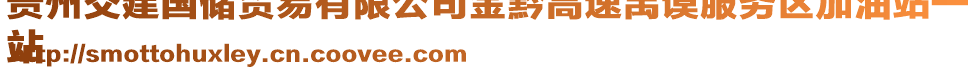 貴州交建國儲貿(mào)易有限公司金黔高速禹謨服務(wù)區(qū)加油站一
站