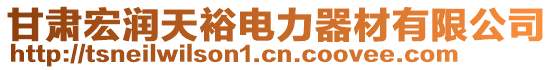 甘肃宏润天裕电力器材有限公司