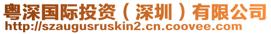粵深國際投資(深圳)有限公司