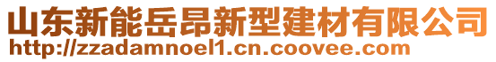 山東新能岳昂新型建材有限公司