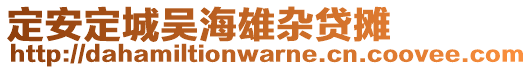 定安定城吳海雄雜貸攤