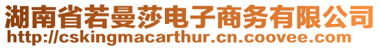 湖南省若曼莎電子商務(wù)有限公司