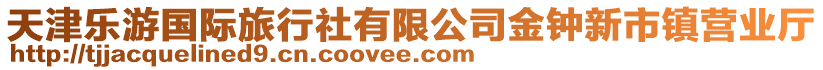 天津樂游國(guó)際旅行社有限公司金鐘新市鎮(zhèn)營(yíng)業(yè)廳