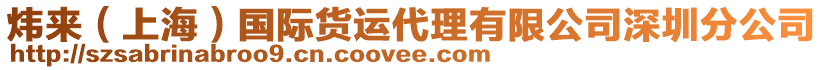 煒來(上海)國際貨運代理有限公司深圳分公司