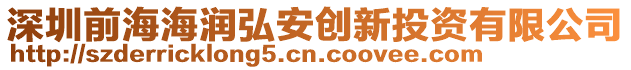 深圳前海海潤(rùn)弘安創(chuàng)新投資有限公司