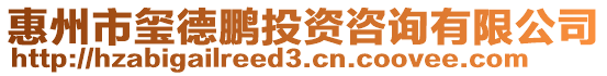 惠州市璽德鵬投資咨詢有限公司