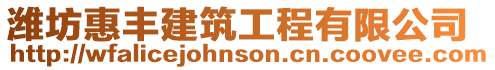 濰坊惠豐建筑工程有限公司