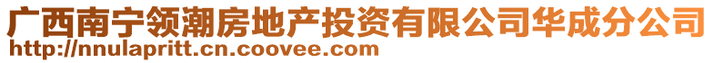 廣西南寧領(lǐng)潮房地產(chǎn)投資有限公司華成分公司