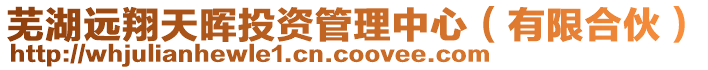 蕪湖遠翔天暉投資管理中心(有限合伙)