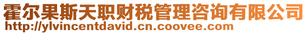 霍爾果斯天職財稅管理咨詢有限公司