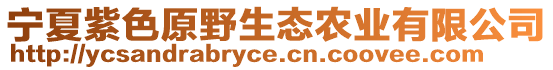 寧夏紫色原野生態(tài)農(nóng)業(yè)有限公司