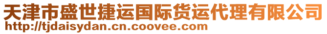 天津市盛世捷運(yùn)國(guó)際貨運(yùn)代理有限公司