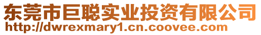 東莞市巨聰實業(yè)投資有限公司