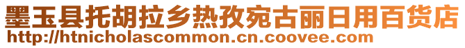 墨玉縣托胡拉鄉(xiāng)熱孜宛古麗日用百貨店