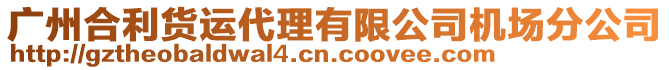 廣州合利貨運代理有限公司機場分公司