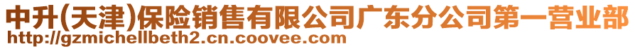 中升(天津)保險(xiǎn)銷售有限公司廣東分公司第一營(yíng)業(yè)部