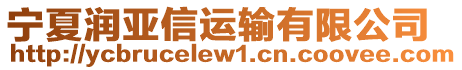 寧夏潤亞信運輸有限公司