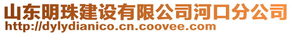 山東明珠建設(shè)有限公司河口分公司