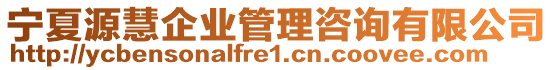 寧夏源慧企業(yè)管理咨詢有限公司