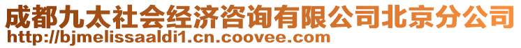 成都九太社會經濟咨詢有限公司北京分公司