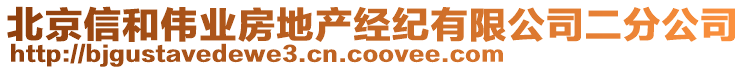 北京信和偉業房地產經紀有限公司二分公司