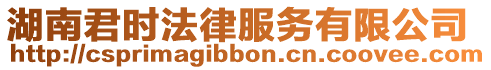 湖南君時法律服務有限公司