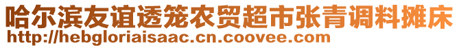 哈爾濱友誼透籠農(nóng)貿(mào)超市張青調(diào)料攤床