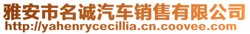 雅安市名誠汽車銷售有限公司