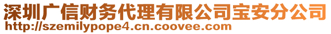 深圳廣信財務代理有限公司寶安分公司