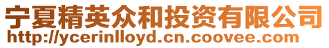 寧夏精英眾和投資有限公司