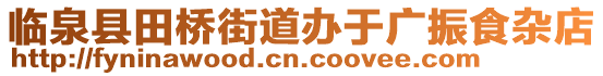 臨泉縣田橋街道辦于廣振食雜店