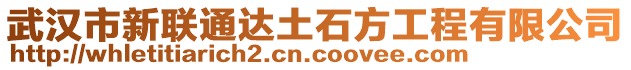 武漢市新聯(lián)通達(dá)土石方工程有限公司