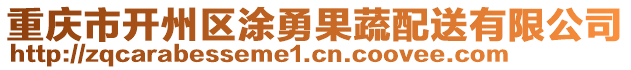 重慶市開(kāi)州區(qū)涂勇果蔬配送有限公司