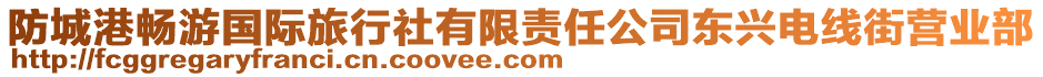 防城港暢游國際旅行社有限責(zé)任公司東興電線街營業(yè)部