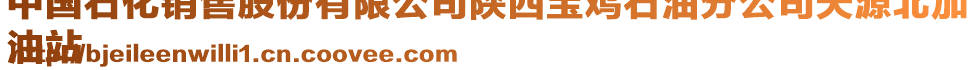 中國(guó)石化銷售股份有限公司陜西寶雞石油分公司天源北加
油站