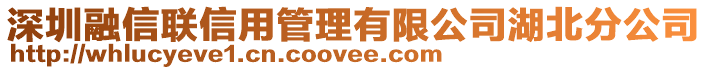 深圳融信聯信用管理有限公司湖北分公司