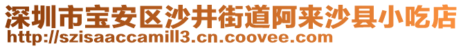 深圳市寶安區(qū)沙井街道阿來沙縣小吃店