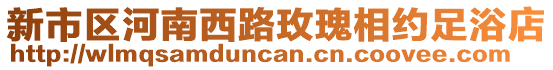 新市區(qū)河南西路玫瑰相約足浴店
