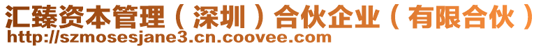 匯臻資本管理(深圳)合伙企業(有限合伙)