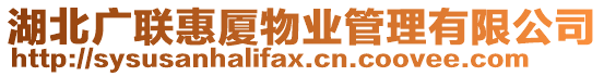 湖北廣聯(lián)惠廈物業(yè)管理有限公司