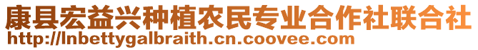 康縣宏益興種植農(nóng)民專業(yè)合作社聯(lián)合社