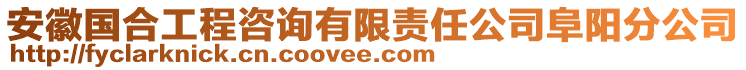 安徽國合工程咨詢有限責任公司阜陽分公司
