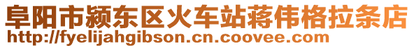 阜陽市潁東區火車站蔣偉格拉條店